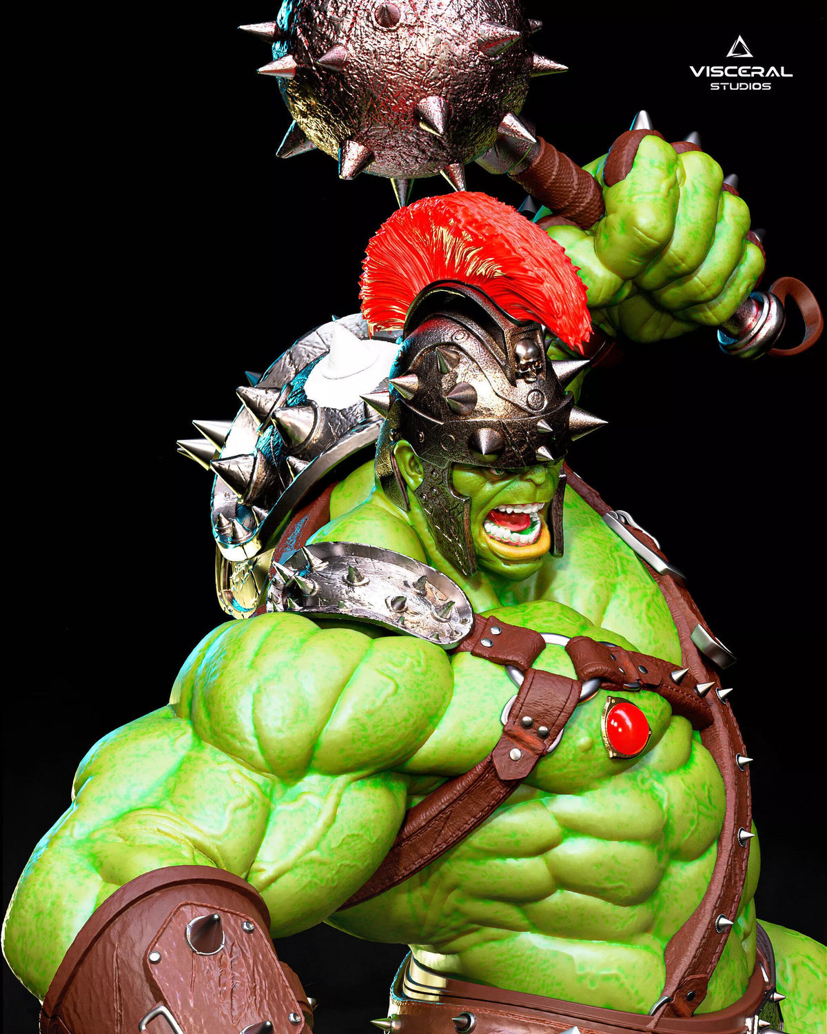 Hulk Gladiator Pack 3D Model Full Statue and Bust STL by Visceral Studios – gallery view 2