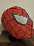 Web Pattern Mask with White Lenses – Cosplay Costume Mask