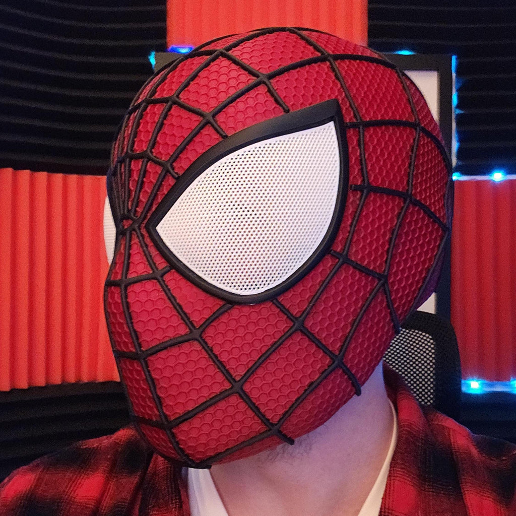Hero Web Mask with Angular Eyes – Cosplay Costume Headpiece