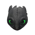 Black Night Dragon Helmet with Mesh Eyes – Fantasy Cosplay Mask