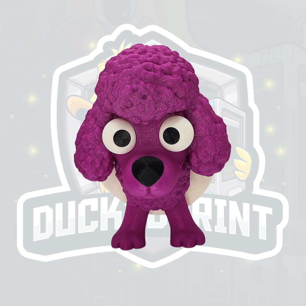 Poo-dle Toilet Roll Holder – Funny Dog Bathroom Decor – Cute Poodle Toilet Paper Stand – Quirky Loo Gift