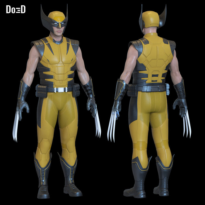 Insomniac Marvel’s Wolverine Full Cosplay Suit 3D Printable Model STL File #MW73