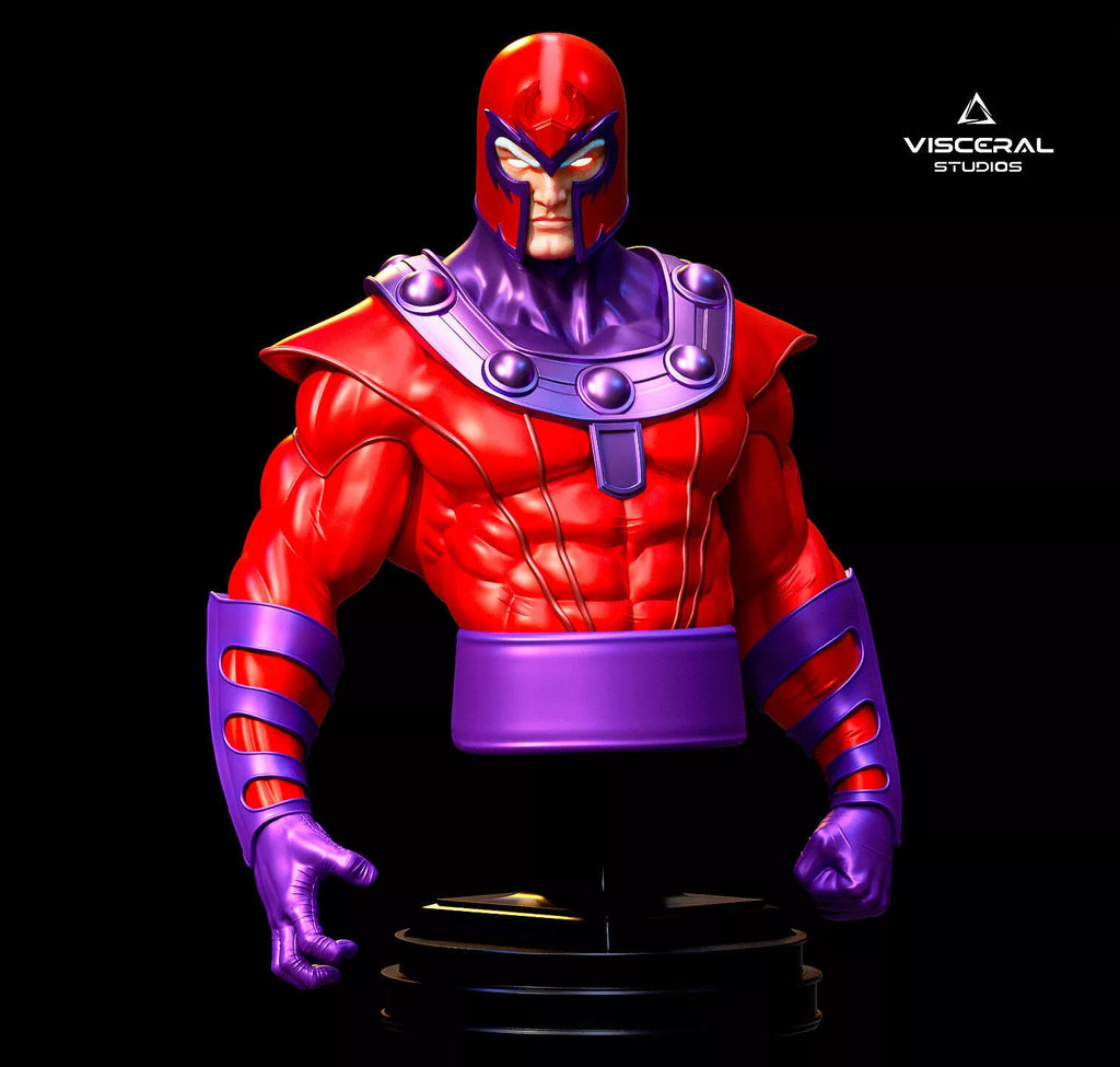 Magneto Full Character and Bust STL 3D Print Model Marvel XMen by Visceral Studios – gallery view 4