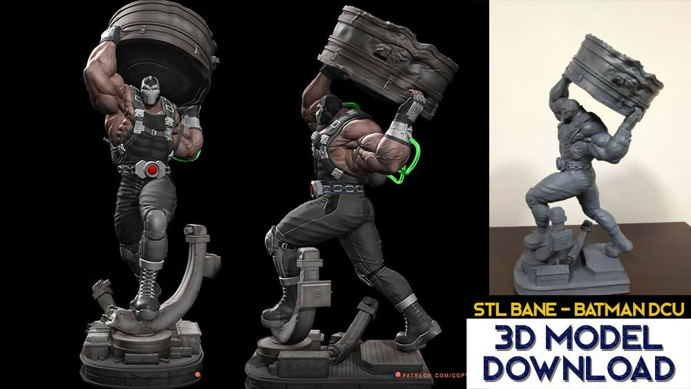 BANE - BATMAN 3D PRINTABLE MODEL STL