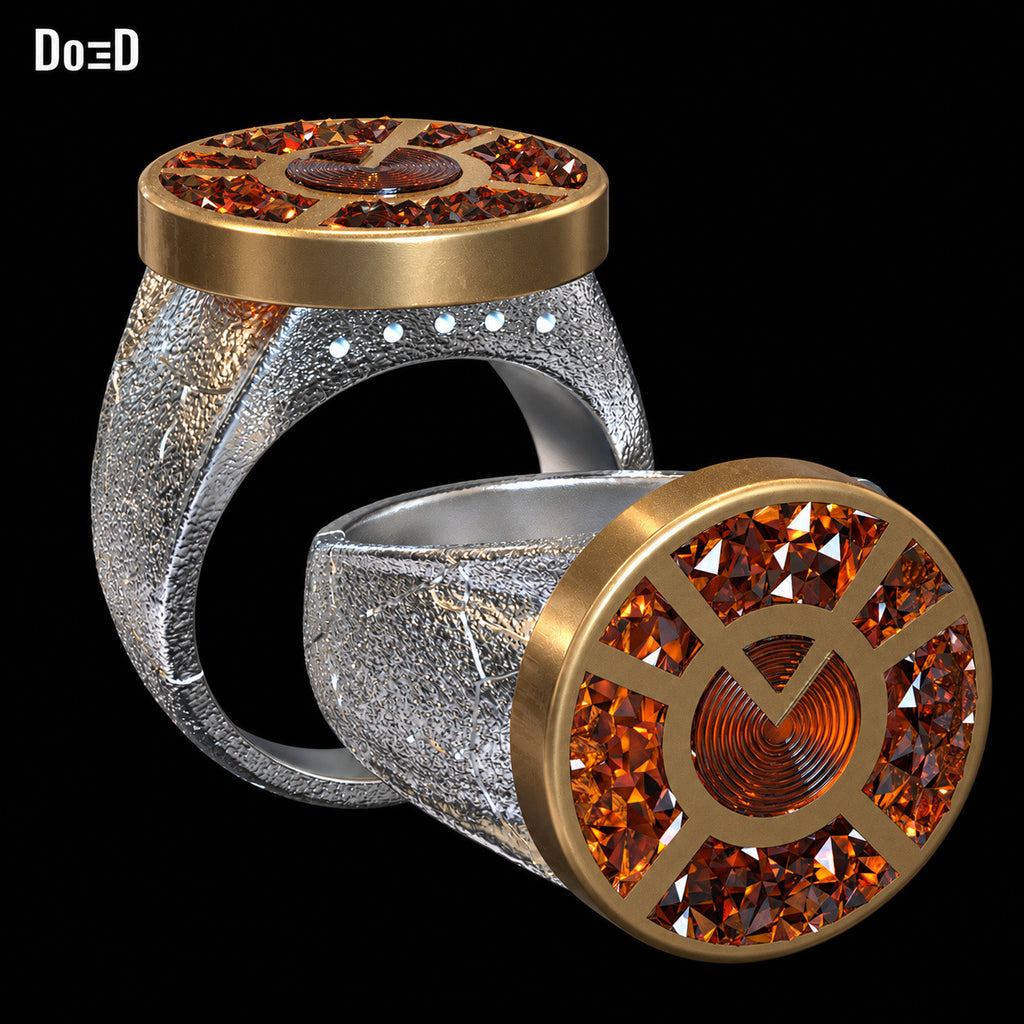 Orange Lantern Ring Greed 3D Printable Model Print STL File #OLR325