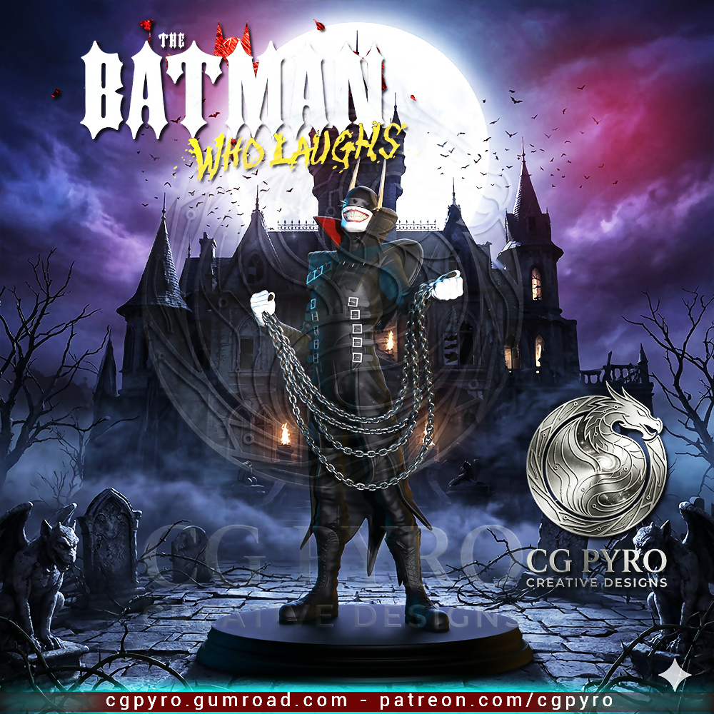 BATMAN WHO LAUGHS - DC COMICS 3D PRINTABLE MODEL STL