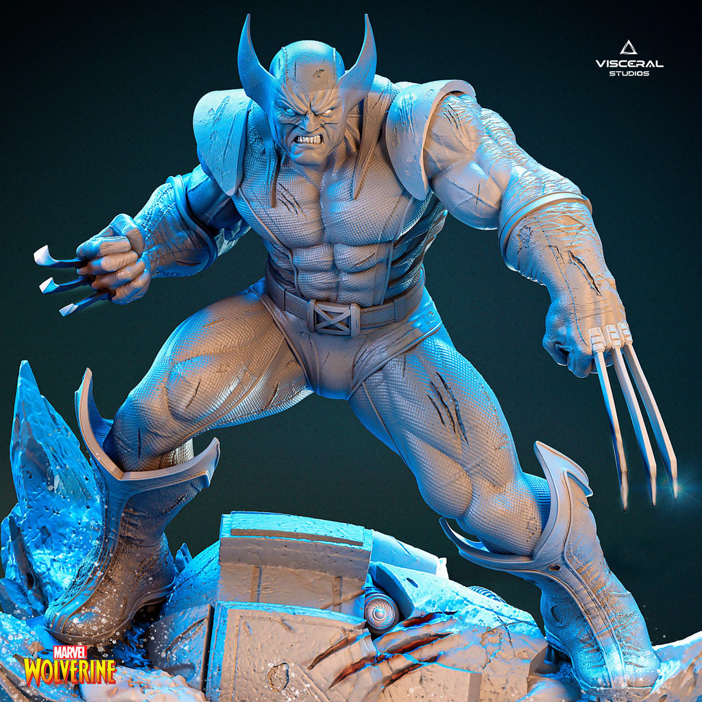 Wolverine X-men STL, Wolverine 3D Print, 1/6 Scale Statue by Visceral Studios – gallery view 2