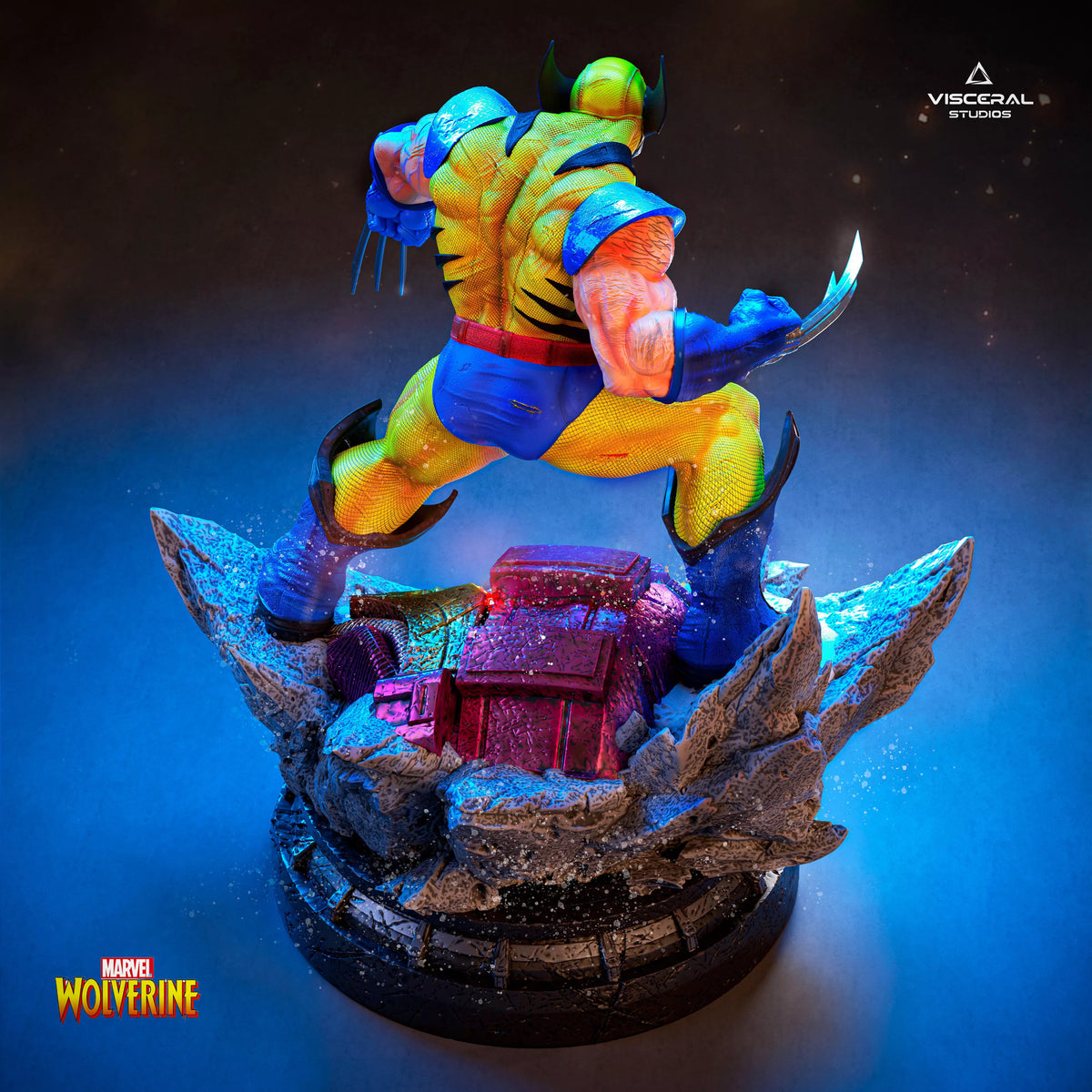 Wolverine X-men STL, Wolverine 3D Print, 1/6 Scale Statue by Visceral Studios – gallery view 7