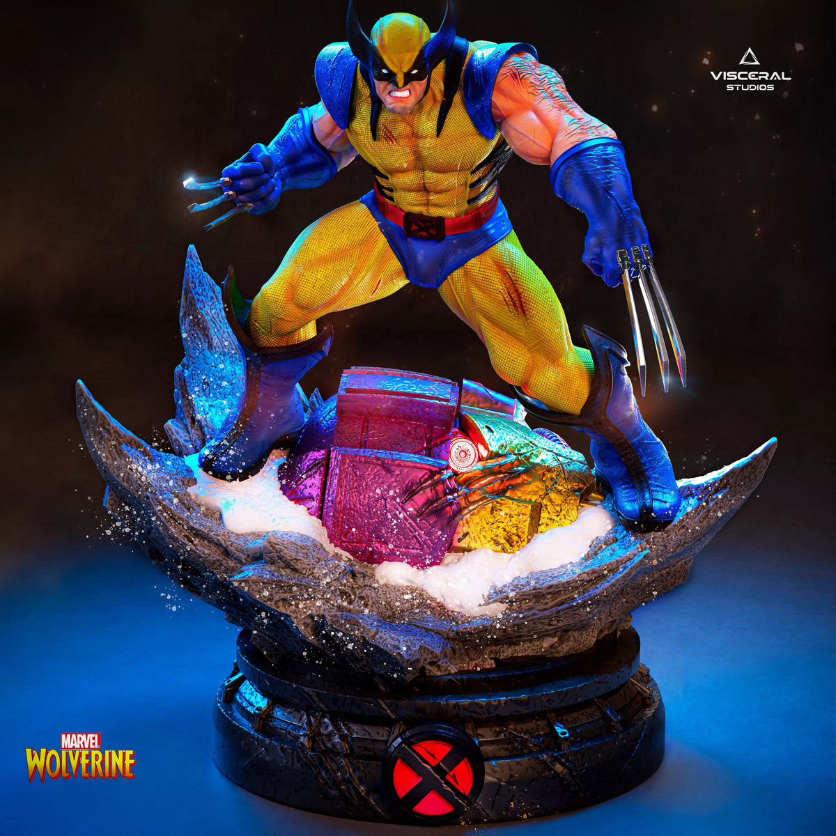 Wolverine X-men STL, Wolverine 3D Print, 1/6 Scale Statue by Visceral Studios – gallery view 6